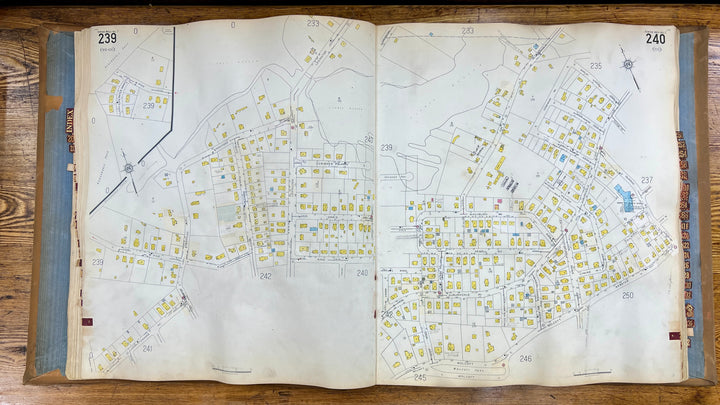 Newton, Massachusetts Vols. 2 & 4 1931/1955 Sanborn Fire Insurance Co. Atlas