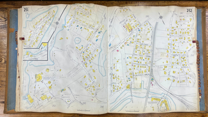 Newton, Massachusetts Vols. 2 & 4 1931/1955 Sanborn Fire Insurance Co. Atlas