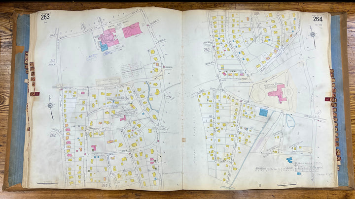 Newton, Massachusetts Vols. 2 & 4 1931/1955 Sanborn Fire Insurance Co. Atlas