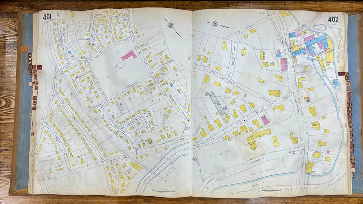 Newton, Massachusetts Vols. 2 & 4 1931/1955 Sanborn Fire Insurance Co. Atlas