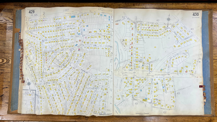 Newton, Massachusetts Vols. 2 & 4 1931/1955 Sanborn Fire Insurance Co. Atlas