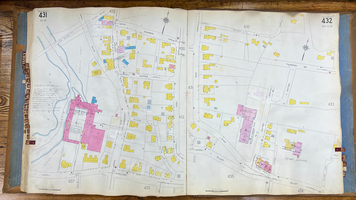 Newton, Massachusetts Vols. 2 & 4 1931/1955 Sanborn Fire Insurance Co. Atlas