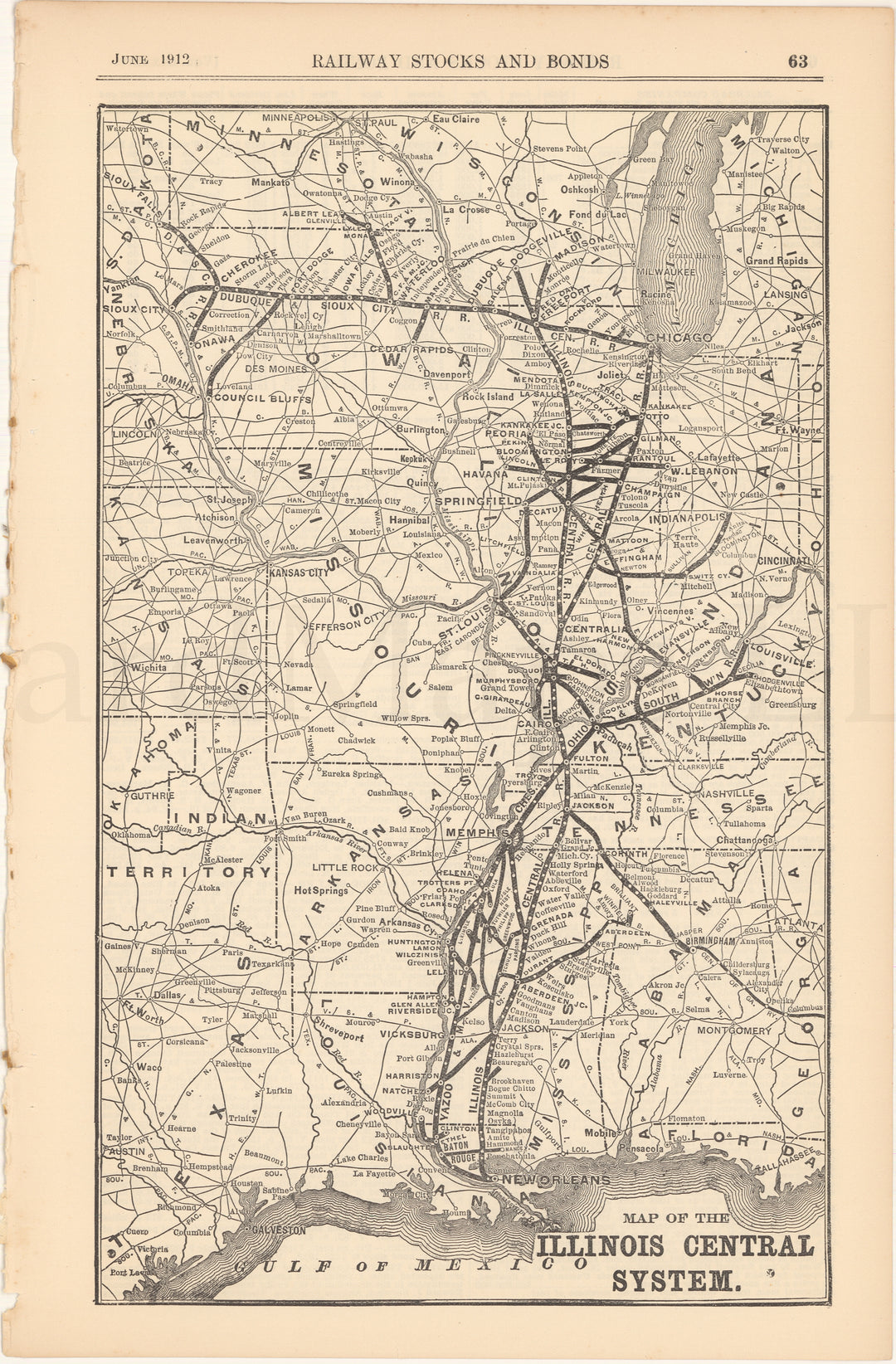 Illinois Central System 1912