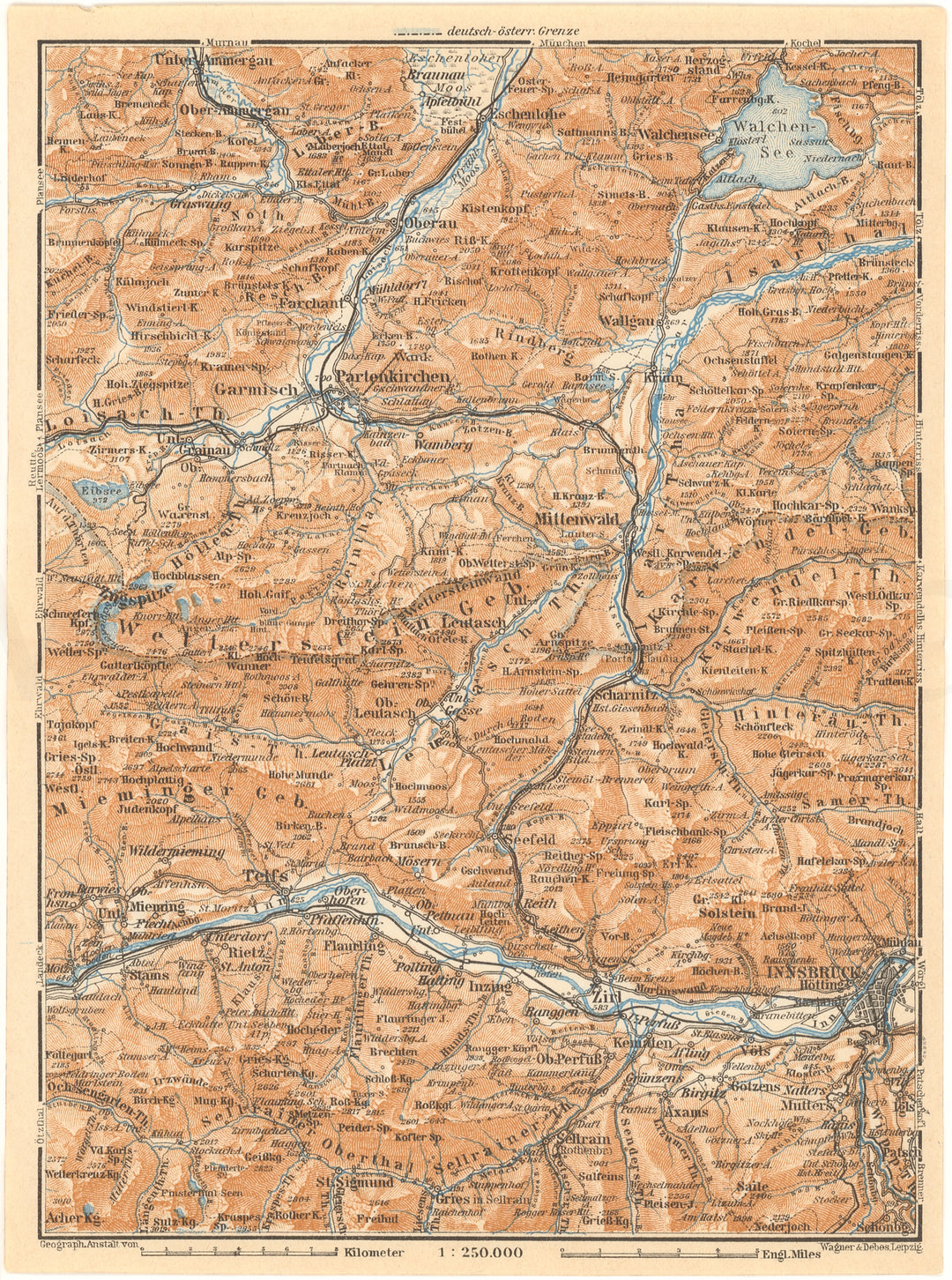 Tyrol (North Central Part), Austria 1929: Innsbruck Region