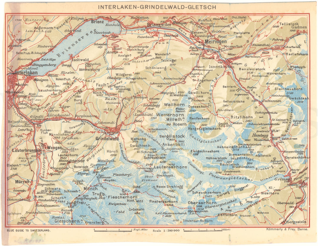 Interlaken - Grindelwald - Jungfrau Region, Switzerland 1948