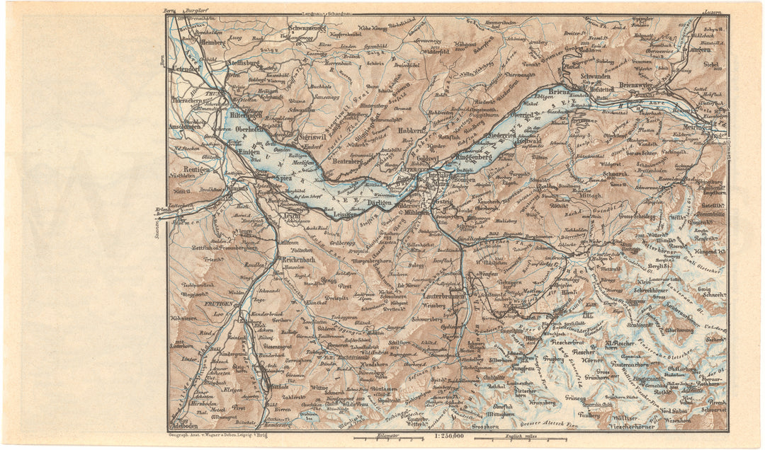 Interlaken and Bernese Aps Regions, Switzerland 1938