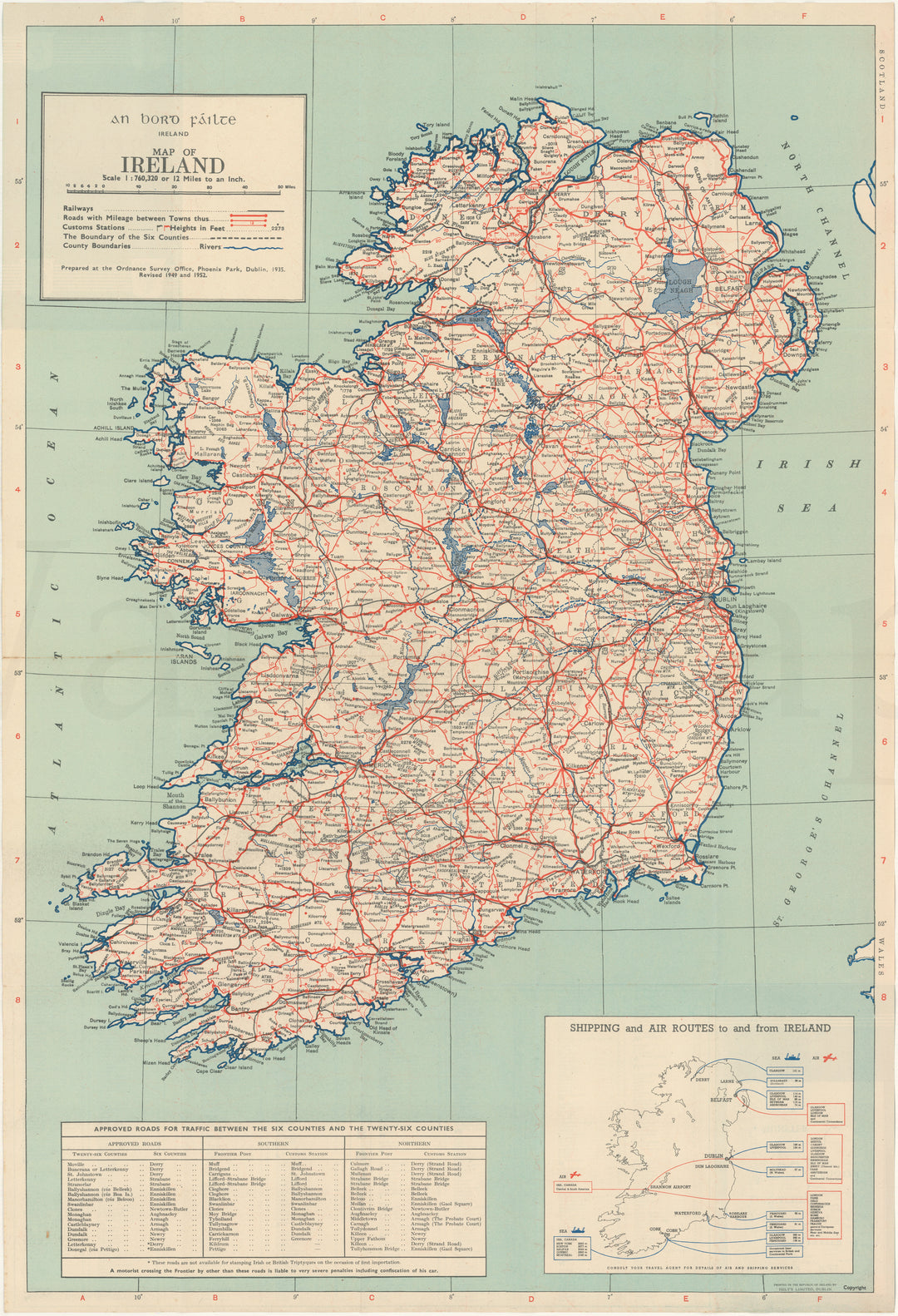 Ireland 1952 Ordinance Survey