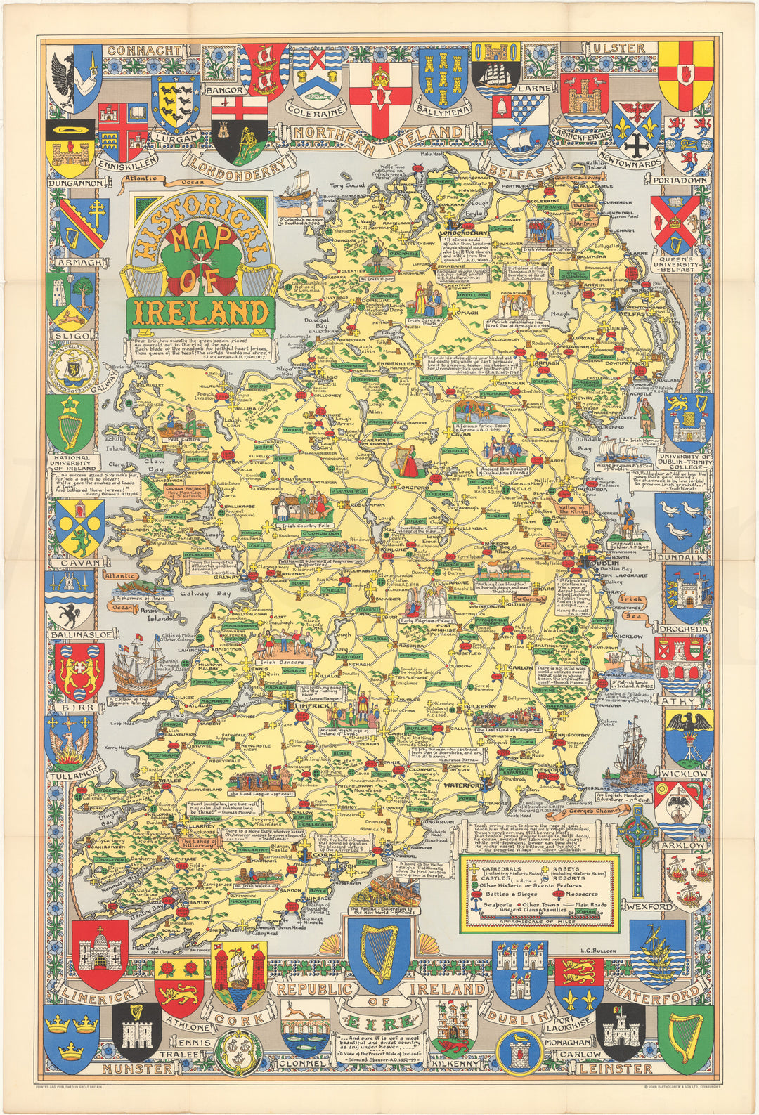 Historical Map of Ireland