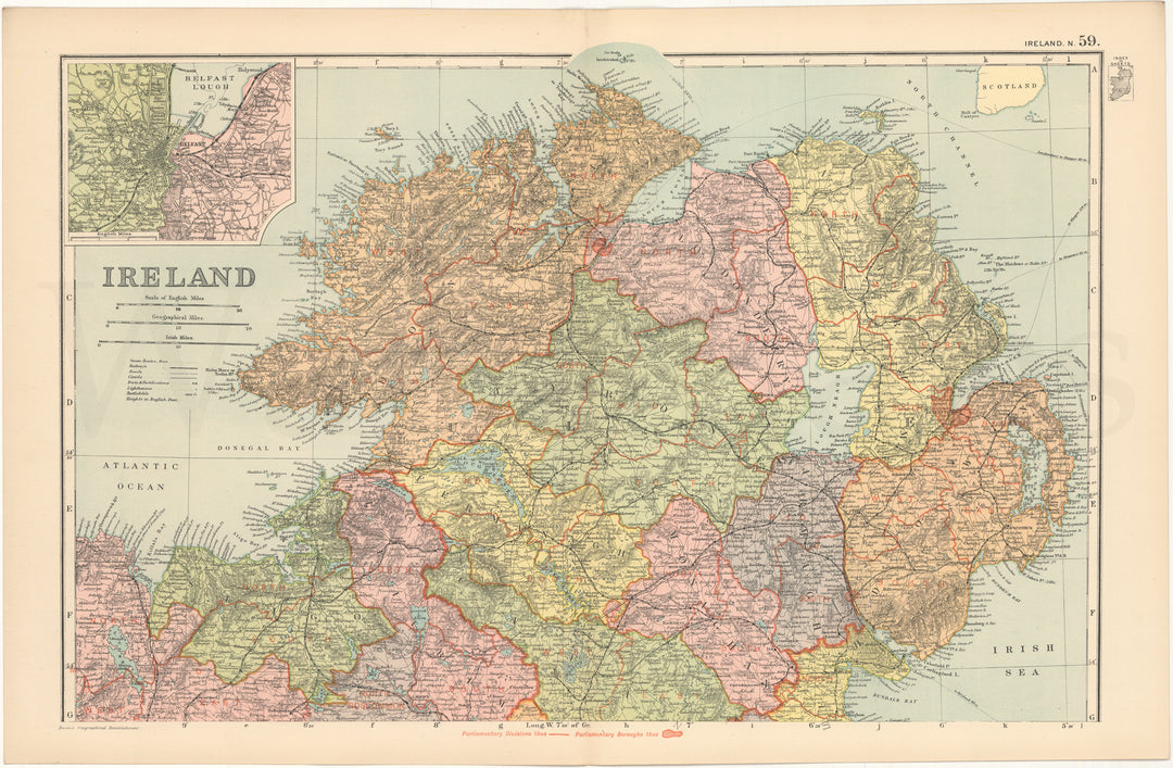 Ireland 1899 (Northern Part)