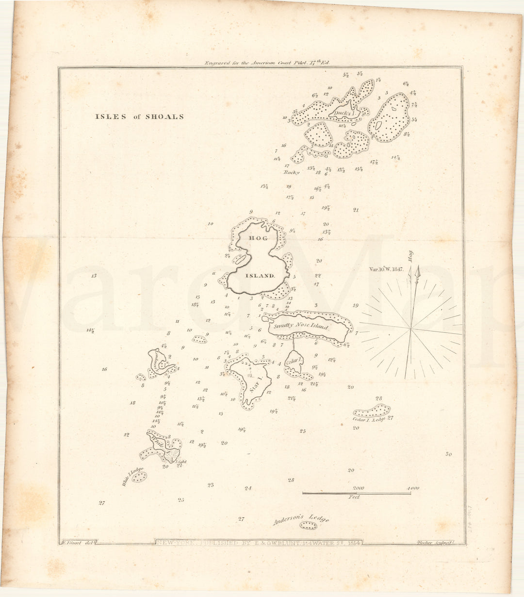 Isles of Shoals, New Hampshire and Maine 1854