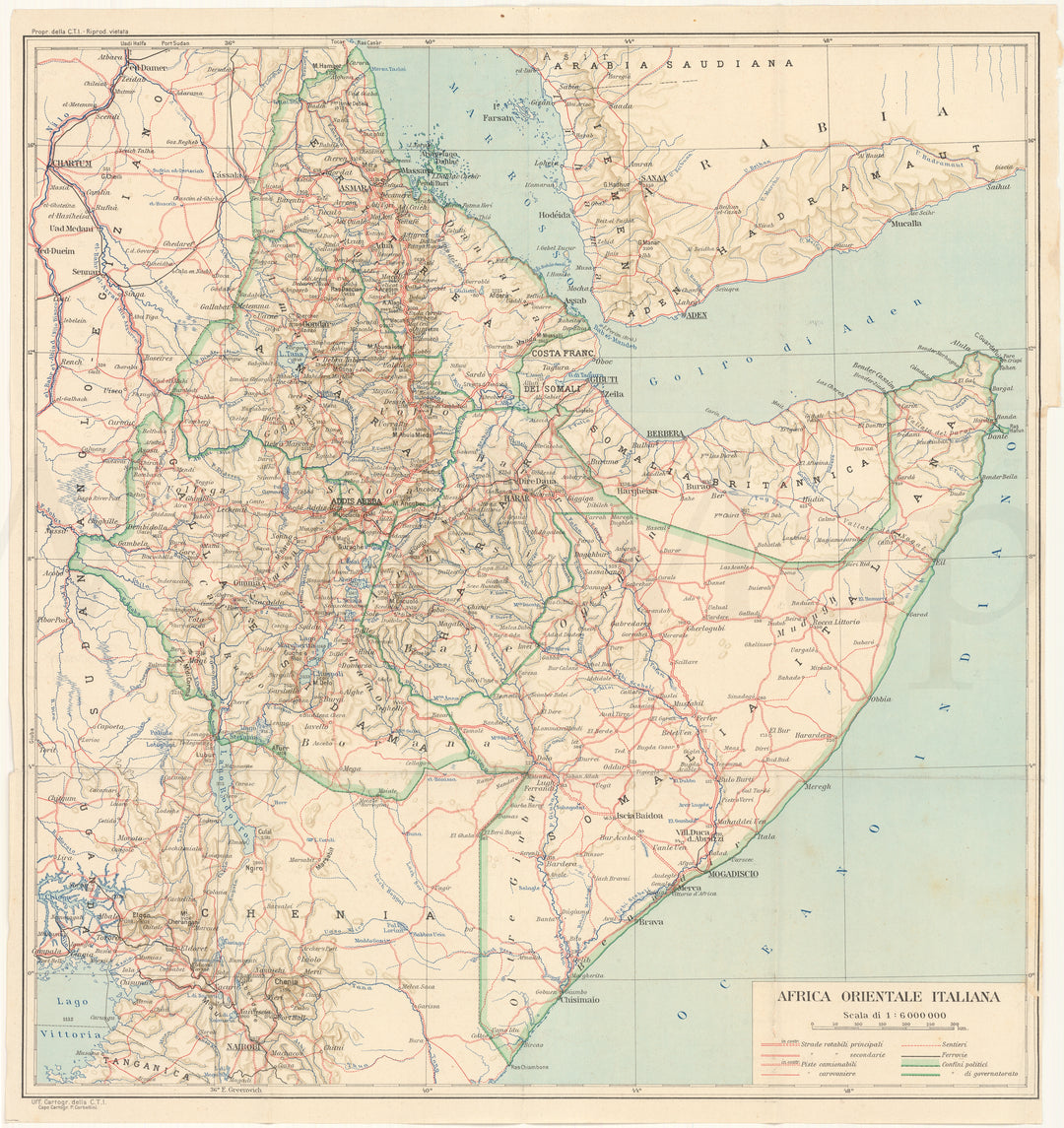 Italian East Africa 1938