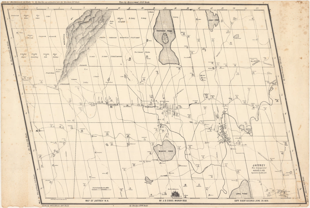 Jaffrey, New Hampshire 1850