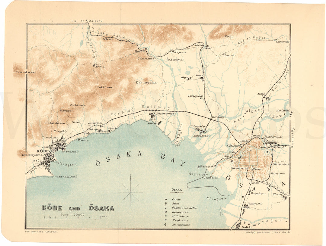 Kobe and Osaka Region, Japan 1907