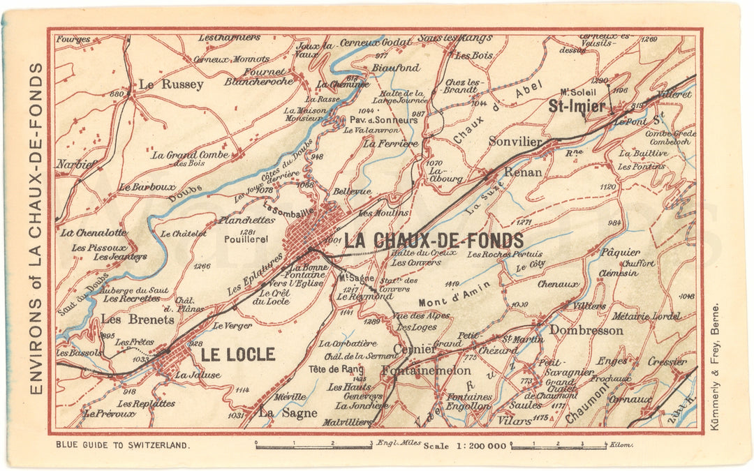 La Chaux-de-Fonds Region, Switzerland 1948