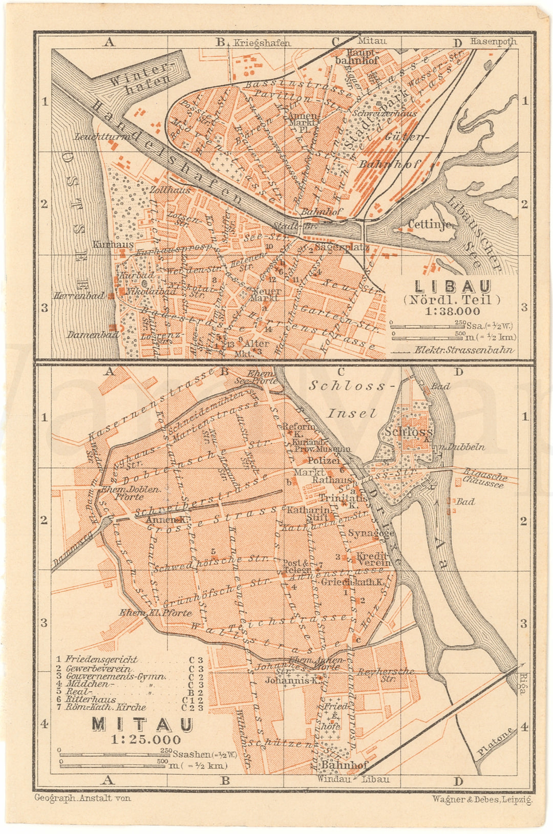 Jelgava and Liepaja, Latvia 1904
