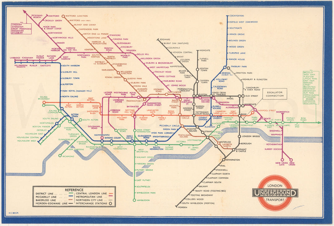 London (England) Underground 1937