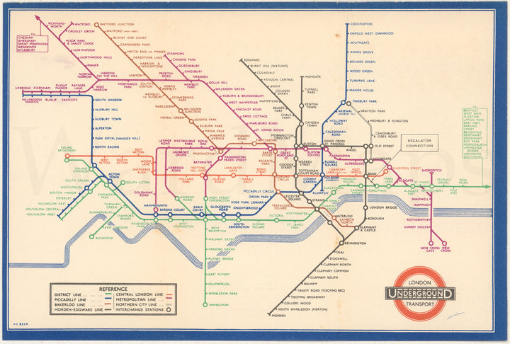 London (England) Underground 1937