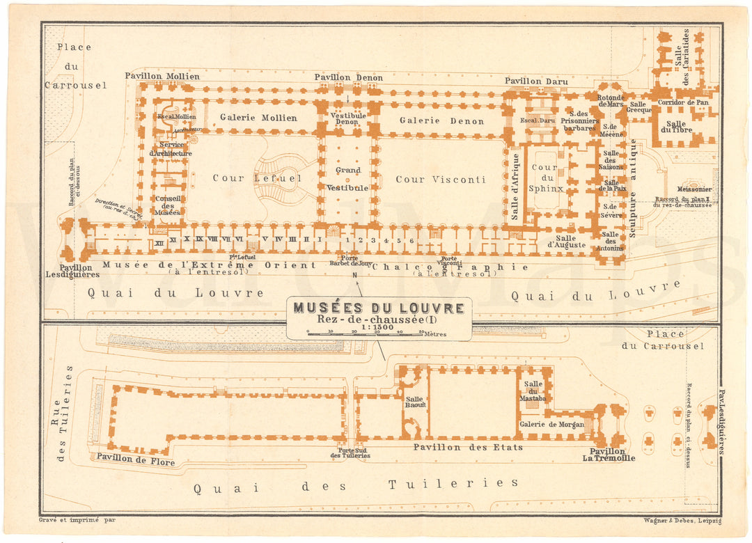 Paris, France 1937: Louvre Ground Floor 01