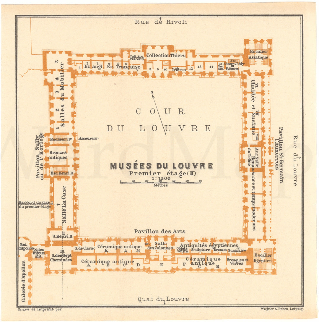 Paris, France 1937: Louvre First Floor 02