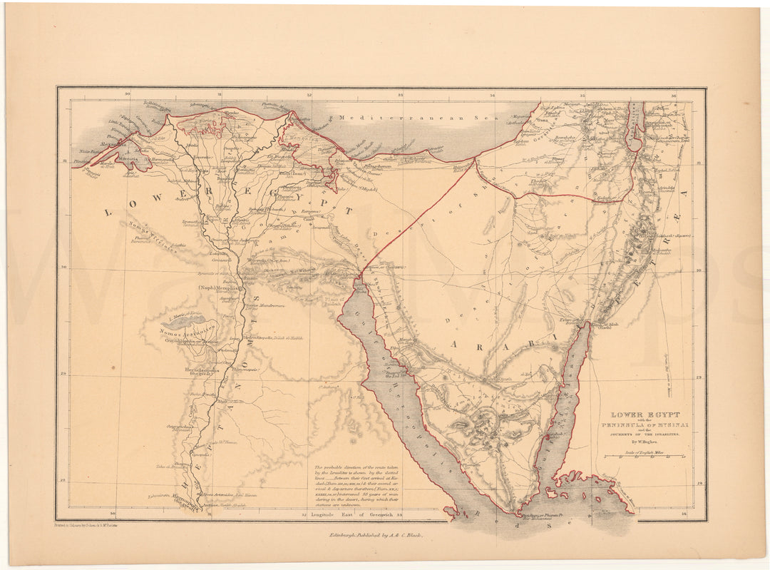 Egypt 1857: Lower Egypt, Sinai, and Journeys of the Israelites