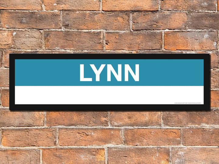 Boston MBTA FERRY Framed Replica Station Signs