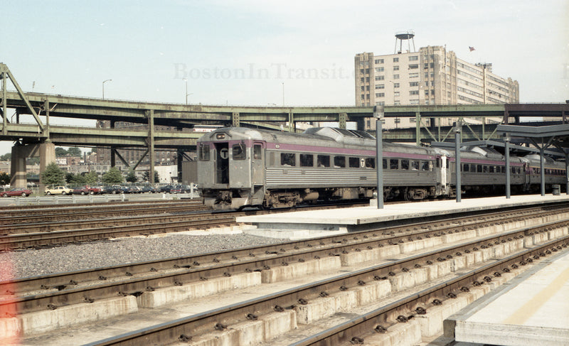 MBTA RDCs at North Station Platform, Boston, Massachusetts 1967