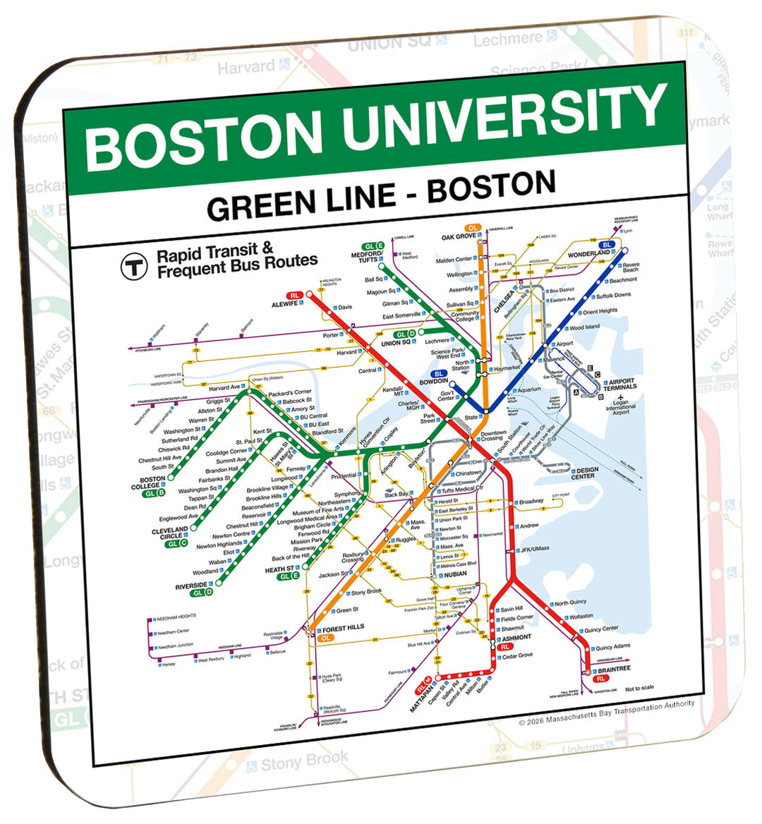 Boston MBTA Boston University Green Line Coaster