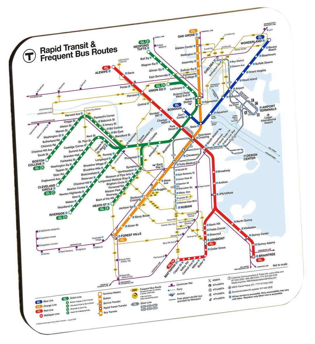 Boston MBTA Map Coaster