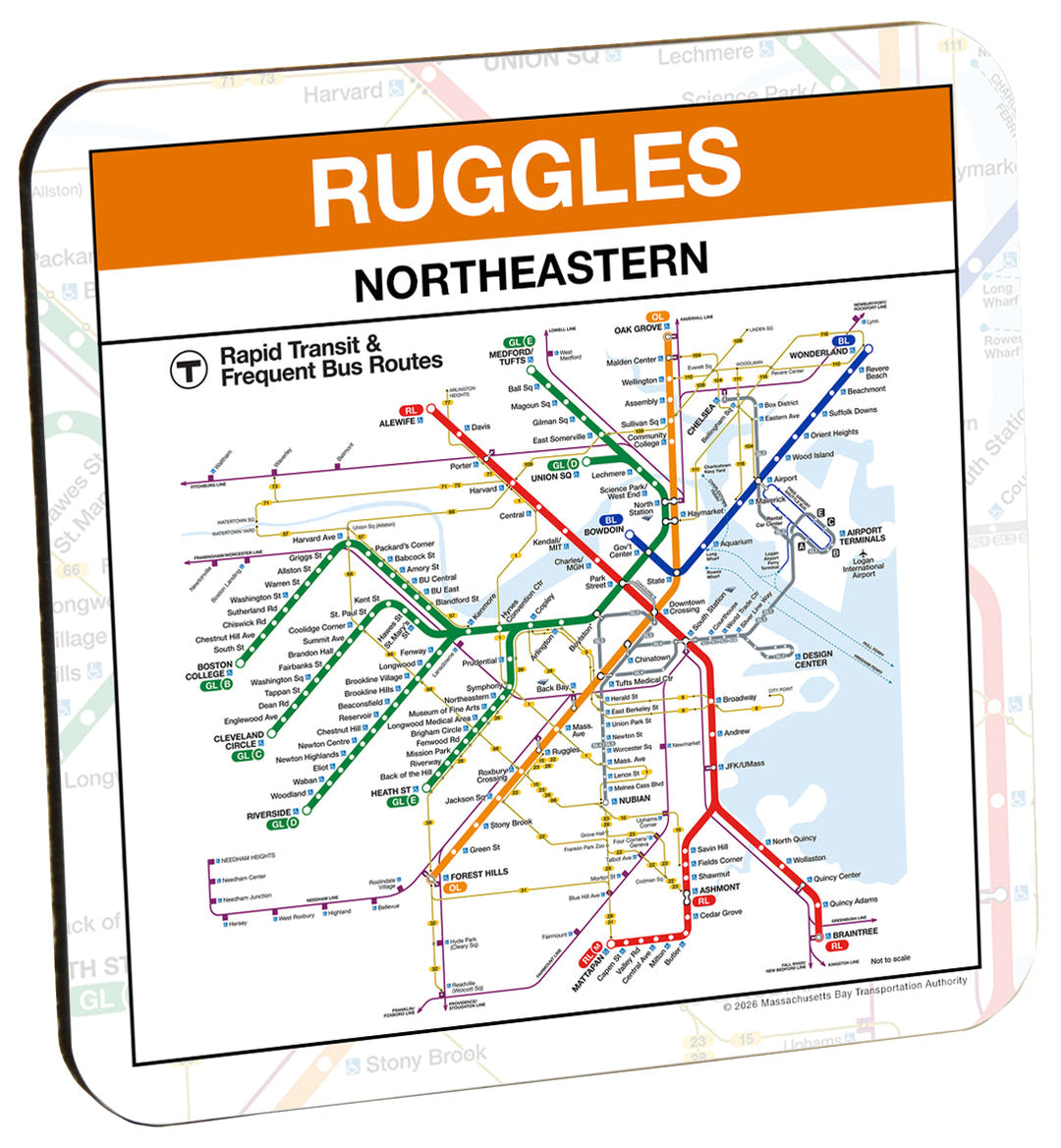 Boston MBTA Ruggles; Northeastern Coaster