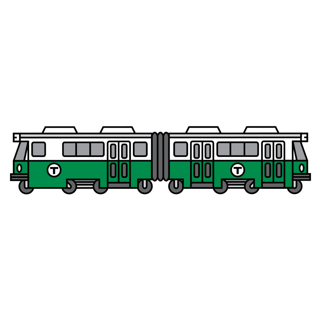 Boston MBTA "T" Green Line Trolley Sticker