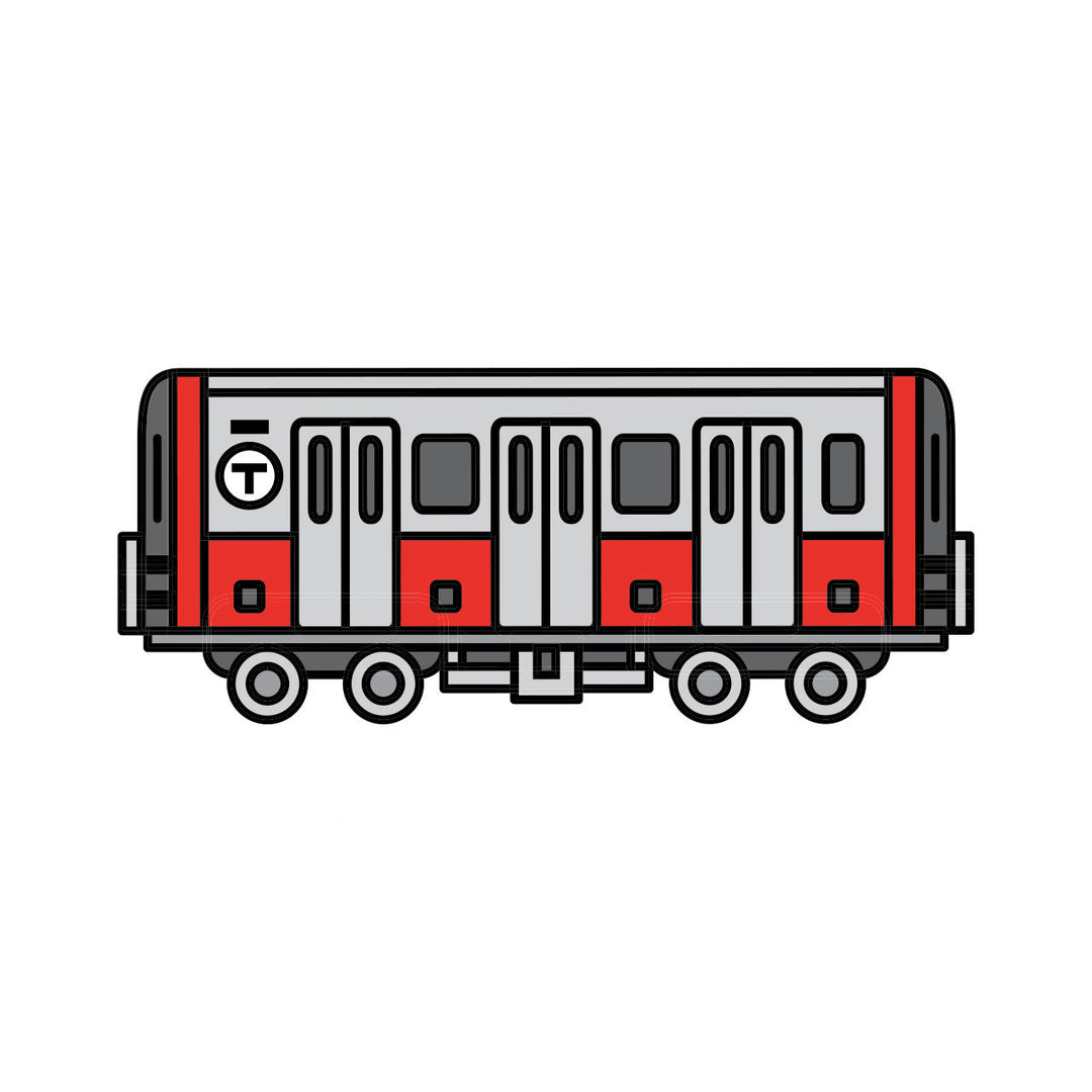 Boston MBTA "T" Orange Line Subway Car Sticker