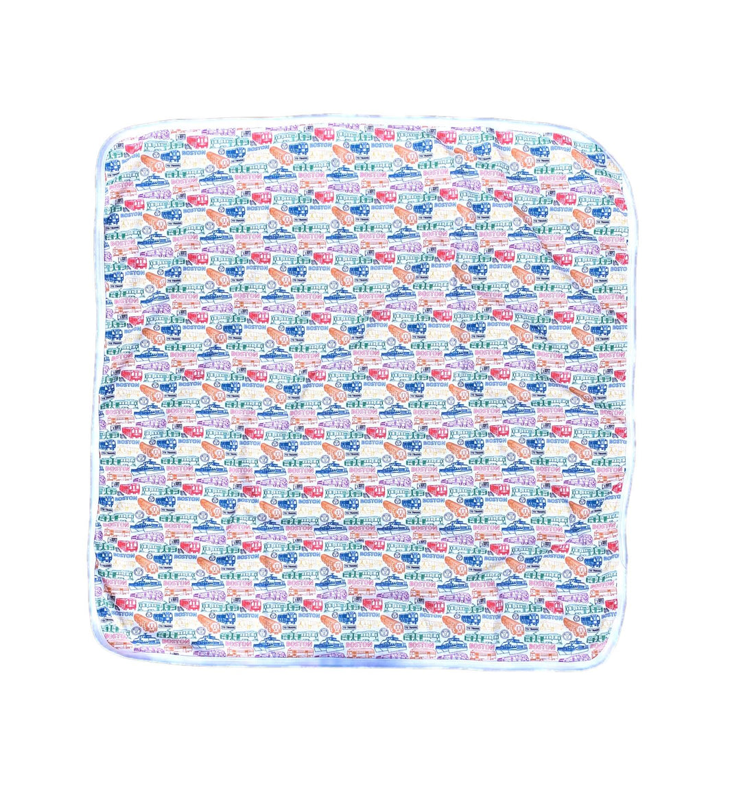Boston MBTA Transit Vehicles Baby Blanket