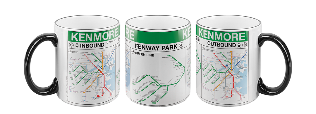MBTA KENMORE; FENWAY PARK Green Line Station Mug