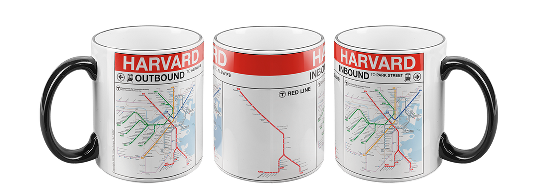 MBTA HARVARD Red Line Station Mug