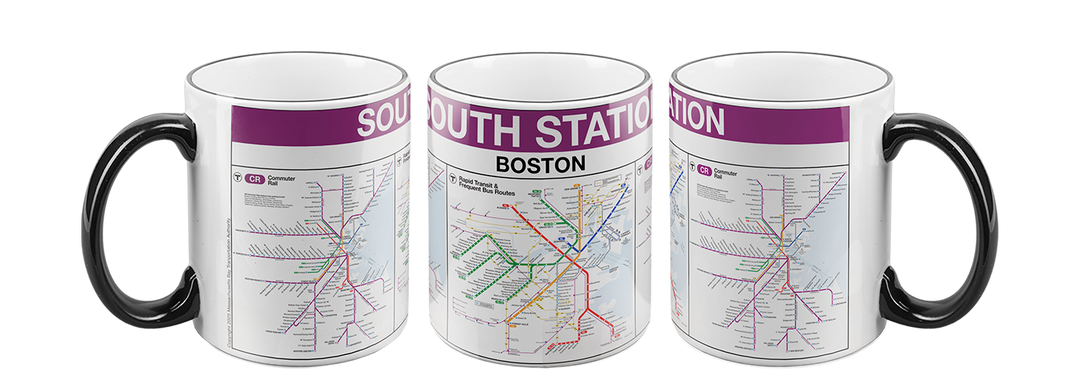 Boston MBTA SOUTH STATION Commuter Rail Mug