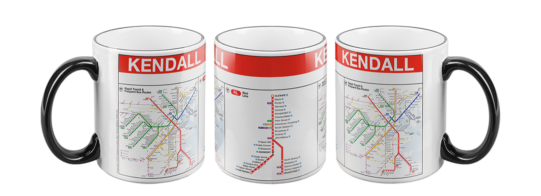 Boston MBTA KENDALL MIT Red Line Station Mug