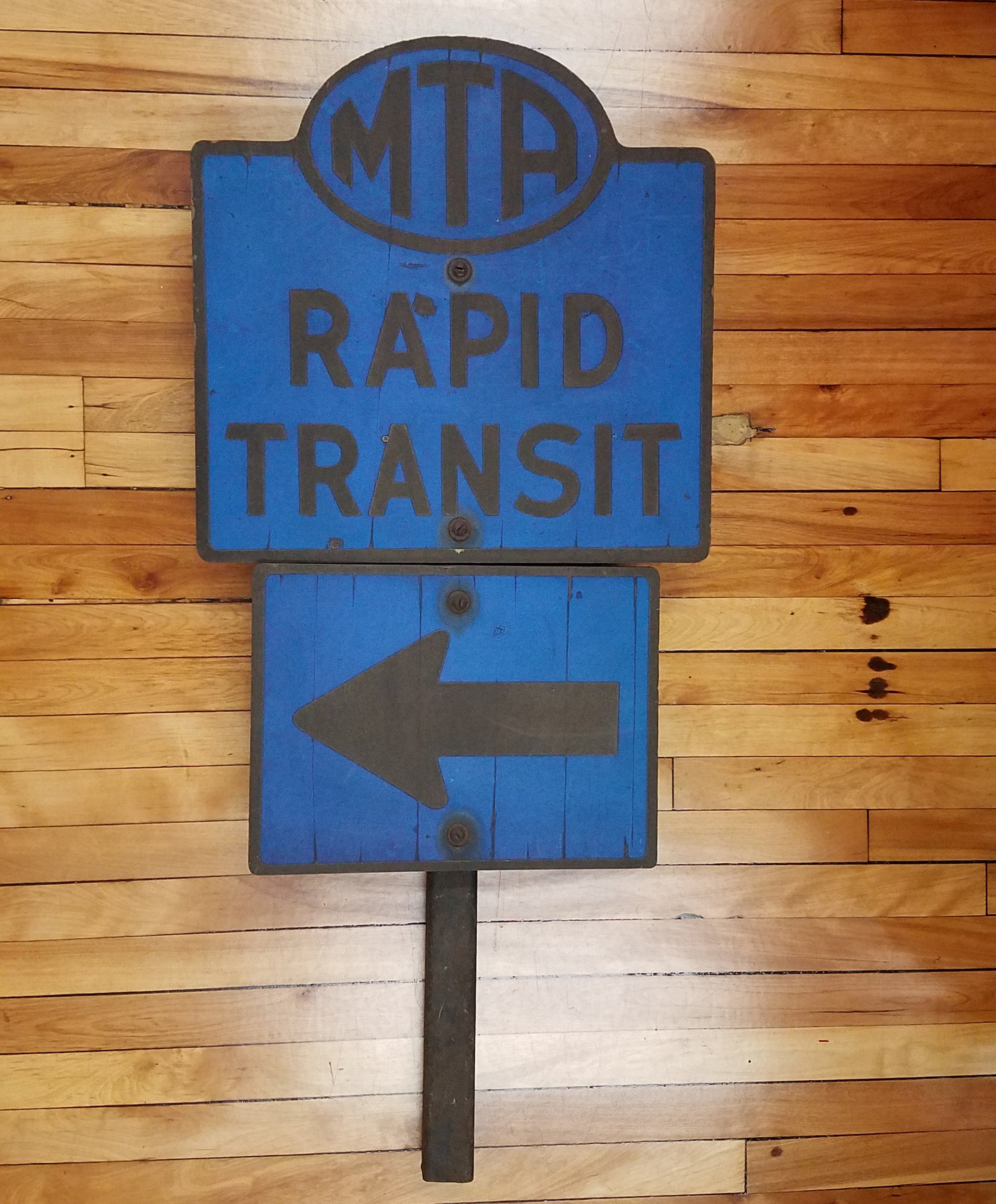 Transit Signs Examples Boston MTA Rapid Transit Signs on Post – WardMaps LLC