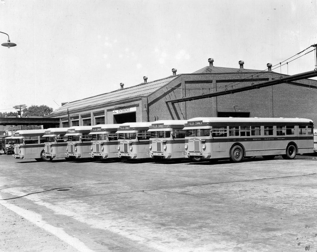 Arborway Bus Garage, Roxbury, Massachusetts, Circa Early to Mid-1930s
