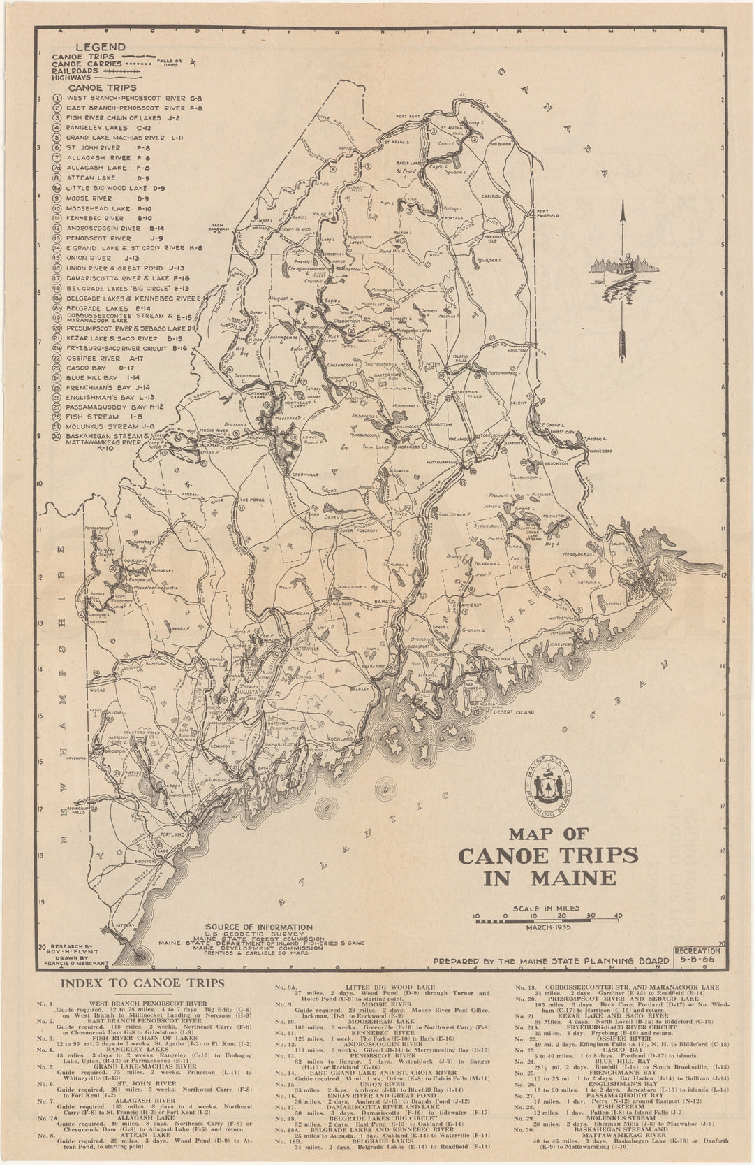 Maine 1935: Canoe Trips in Maine V1