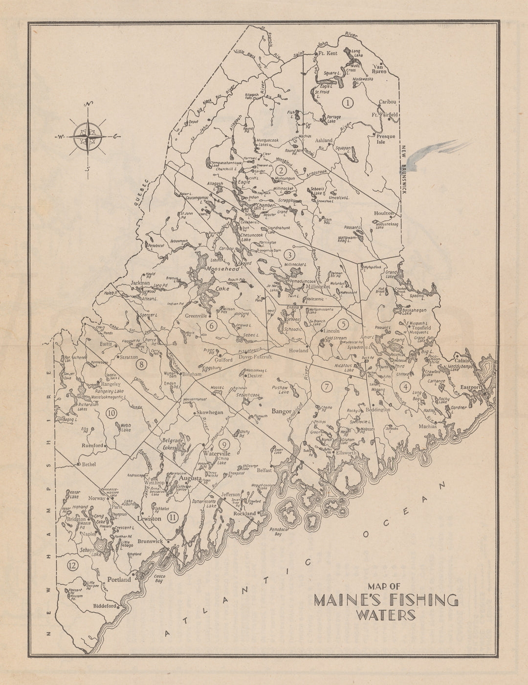 Maine 1935: Fishing Waters