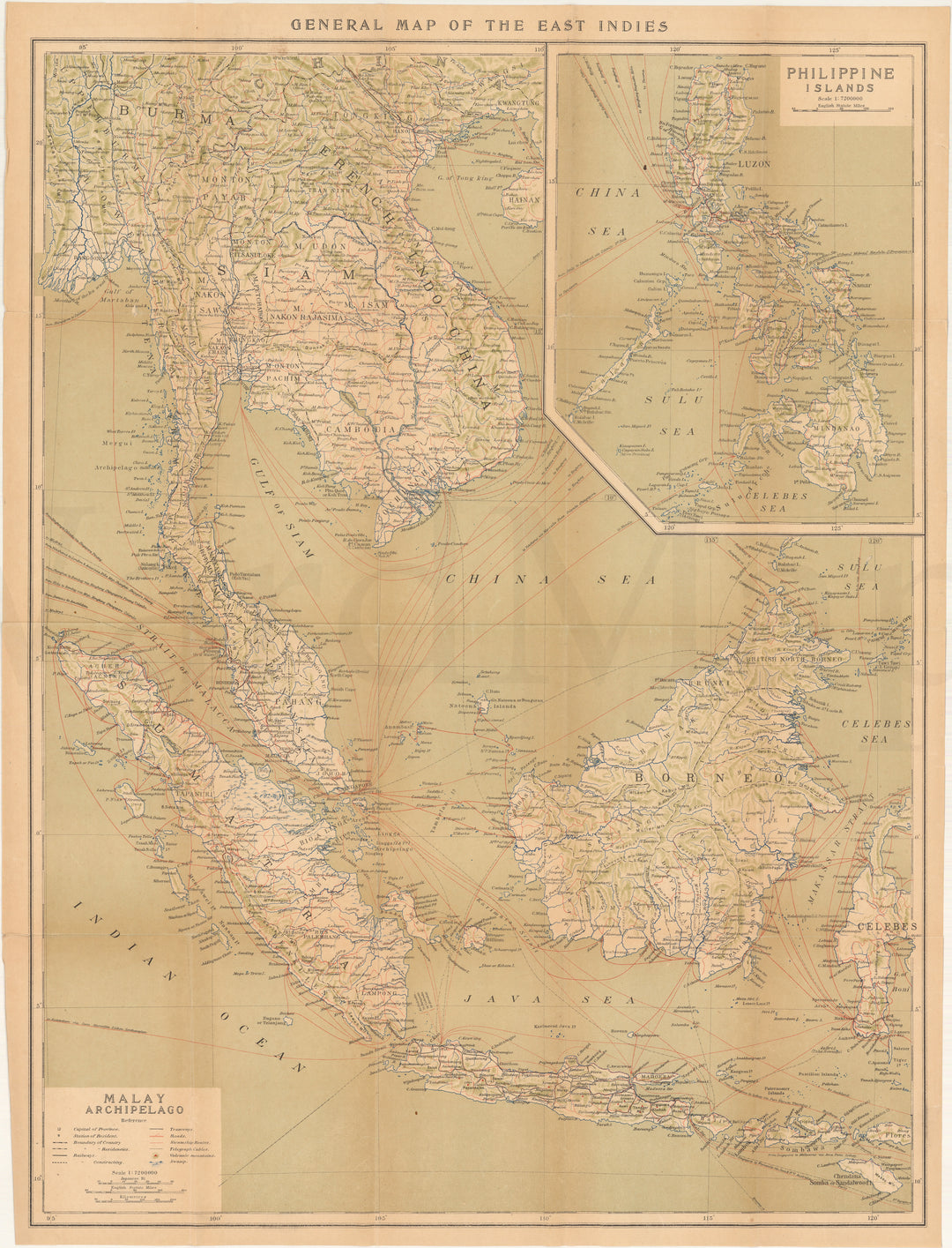 East Indies, Malay Archipelago, and Philippines 1920