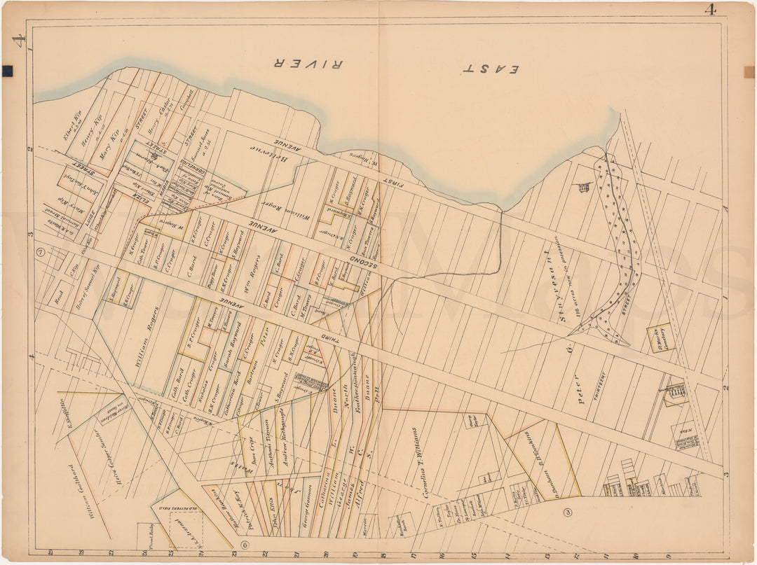 Manhattan, New York Blue Book 1868 Plate 004