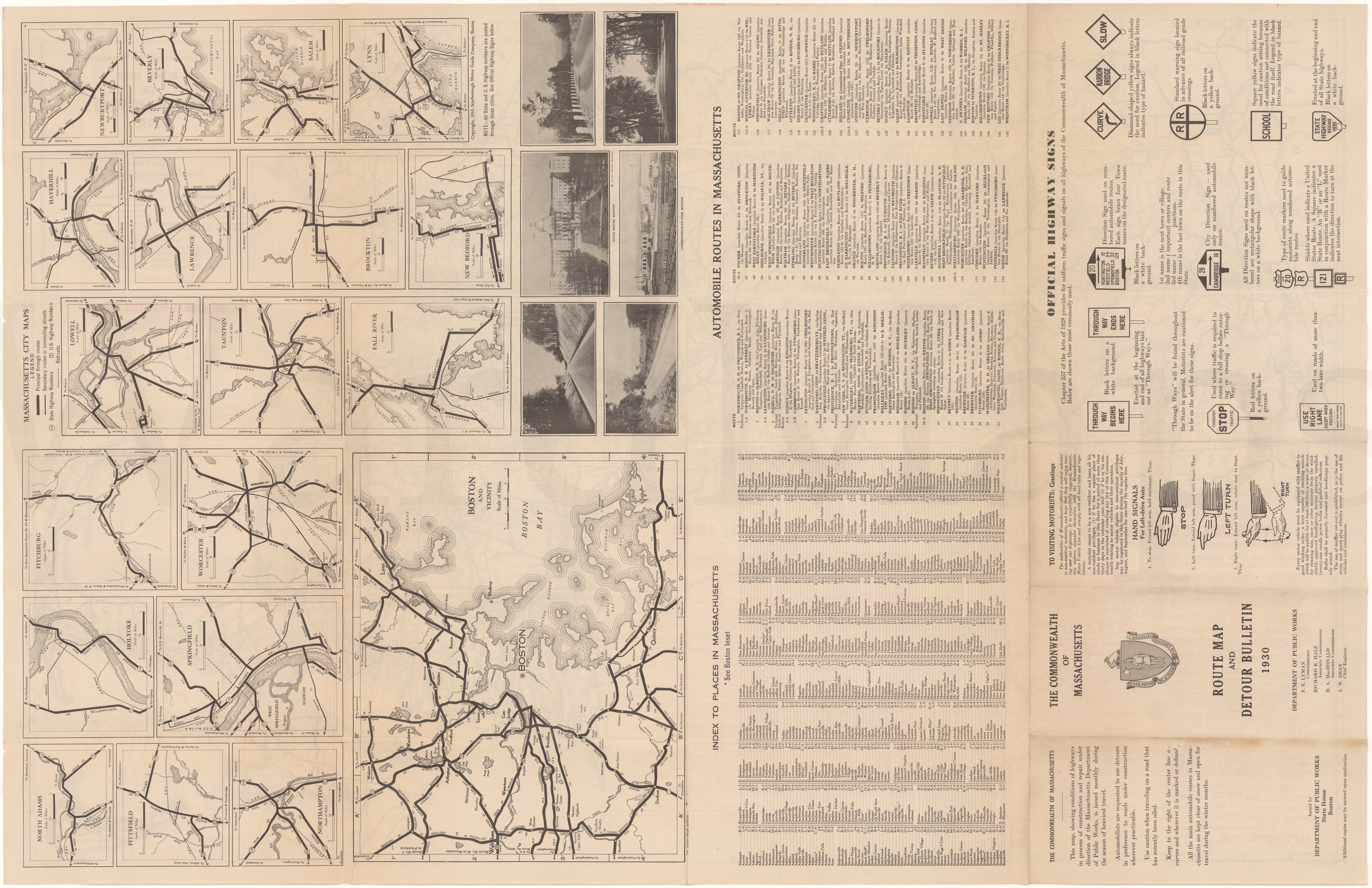 Massachusetts 1930: Road Map