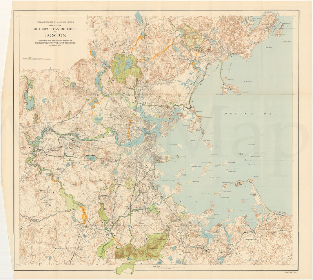 Metropolitan District of Boston, Massachusetts 1902: Public Reservations