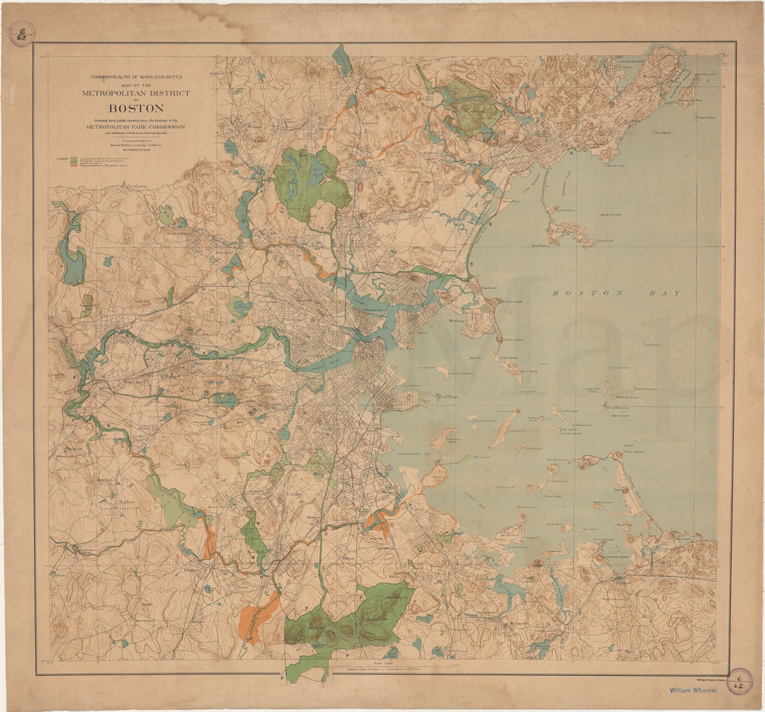 Metropolitan District of Boston, Massachusetts 1898: Public Reservations
