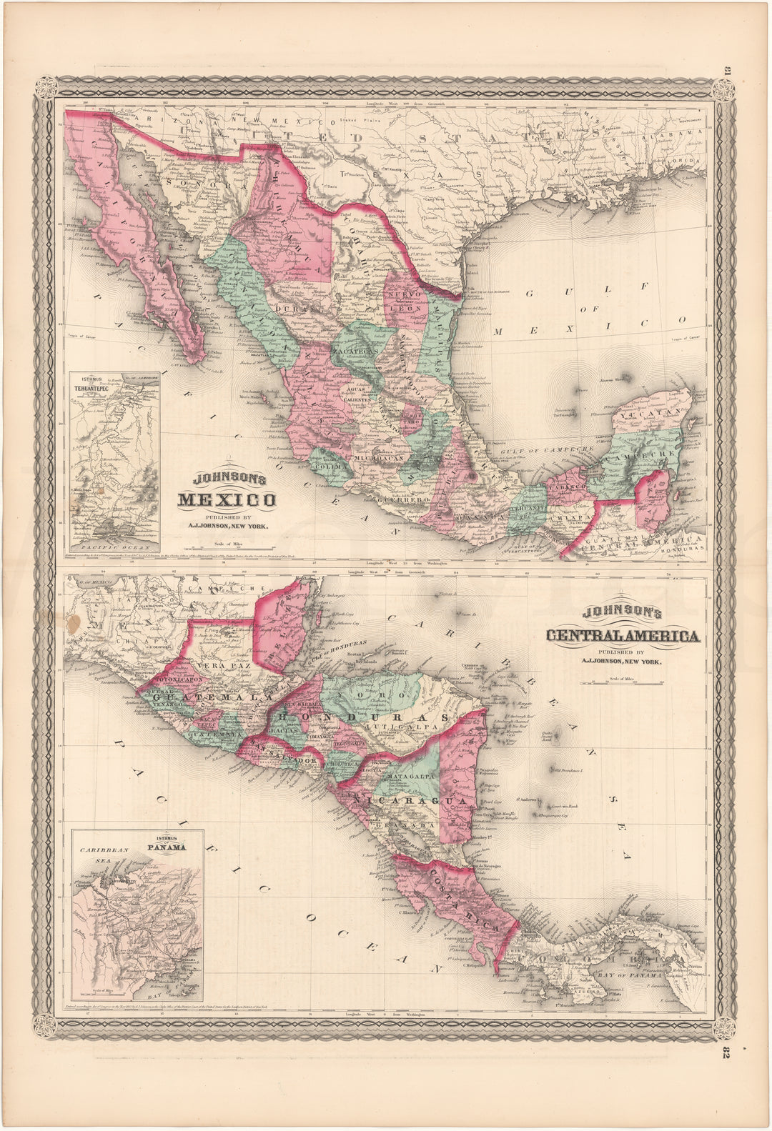 Mexico and Central America 1870
