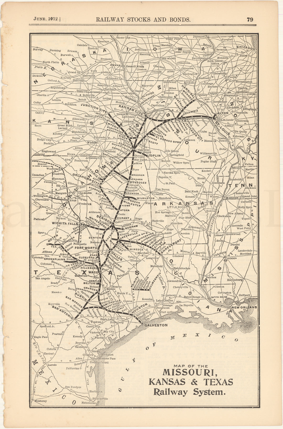 Missouri, Kansas & Texas Railway System 1912