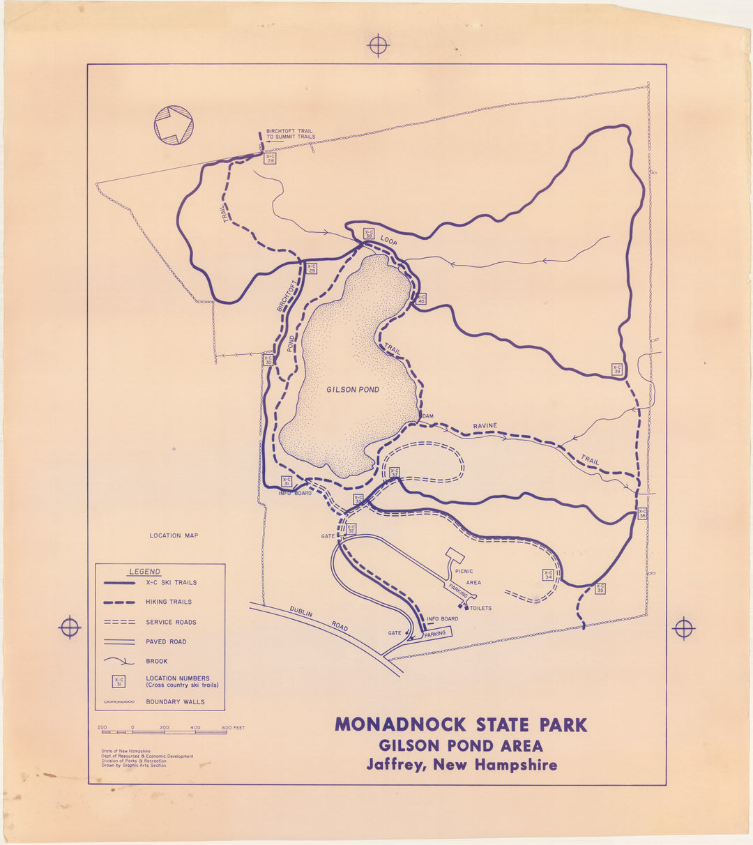 Monadnock State Park: Gilson Pond Area, Jaffrey, New Hampshire (Version 2)