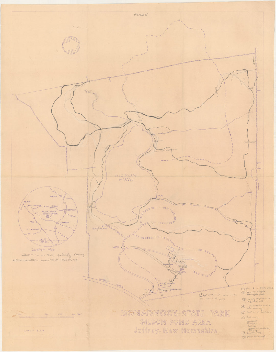 Monadnock State Park: Gilson Pond Area, Jaffrey, New Hampshire
