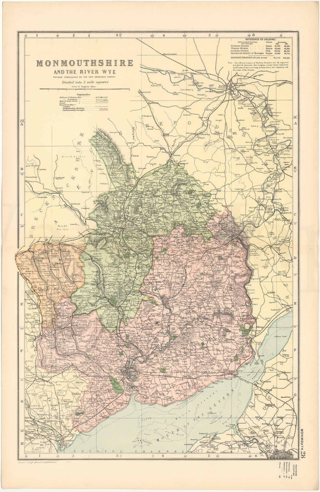 Monmouthshire County, Wales 1899